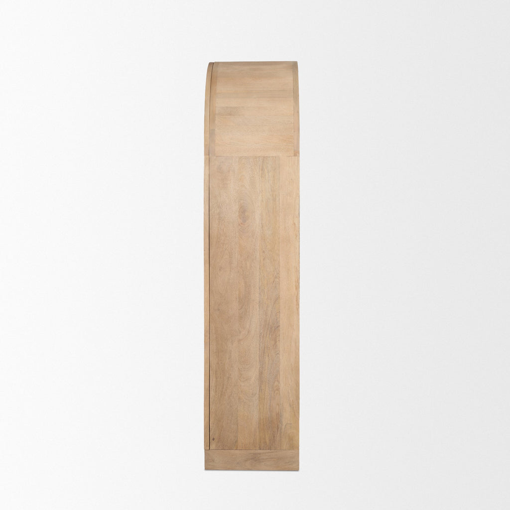 Mercana Suri 42" x 18" x 80" Solid Wood Display Cabinet