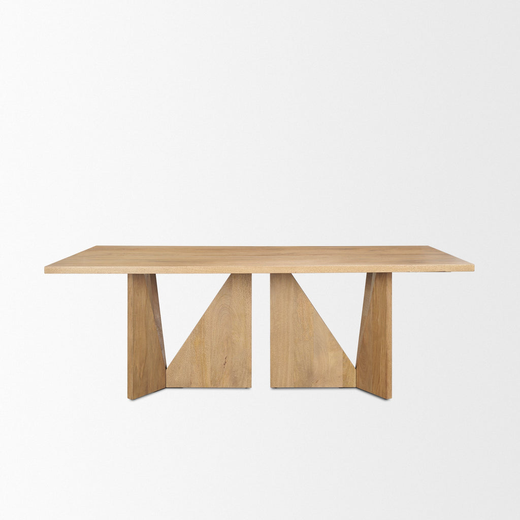 Mercana Tarro 84" x 42" x 30" Solid Wood Dining Table