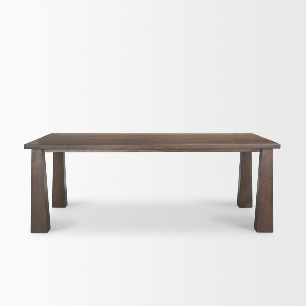 Mercana Wolcott 84" x 42" x 30" Solid Wood Dining Table