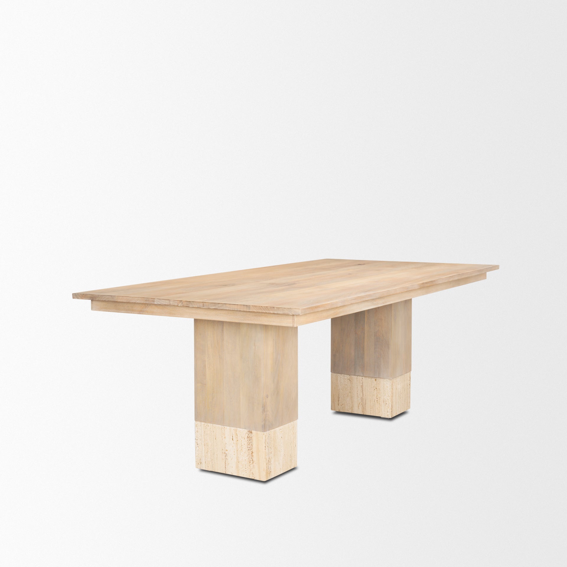 Mercana Shivon 84" x 42" x 30" Solid Wood Dining Table