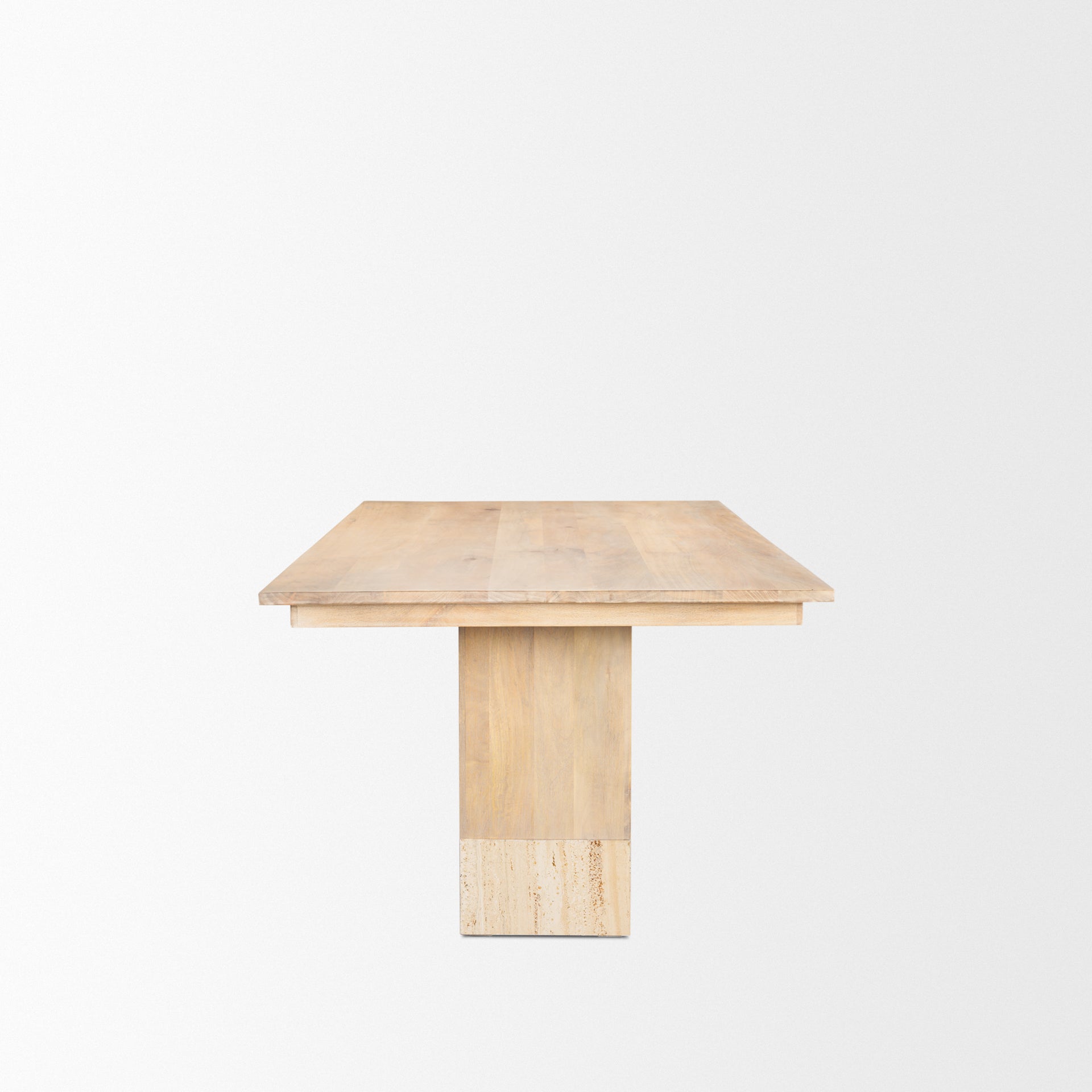 Mercana Shivon 94" x 42" x 30" Solid Wood Dining Table