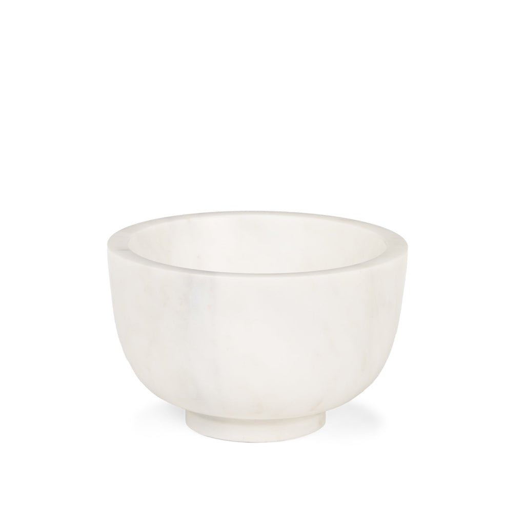 Mercana Katora 6.5" x 6.5" x 4" Marble Bowl