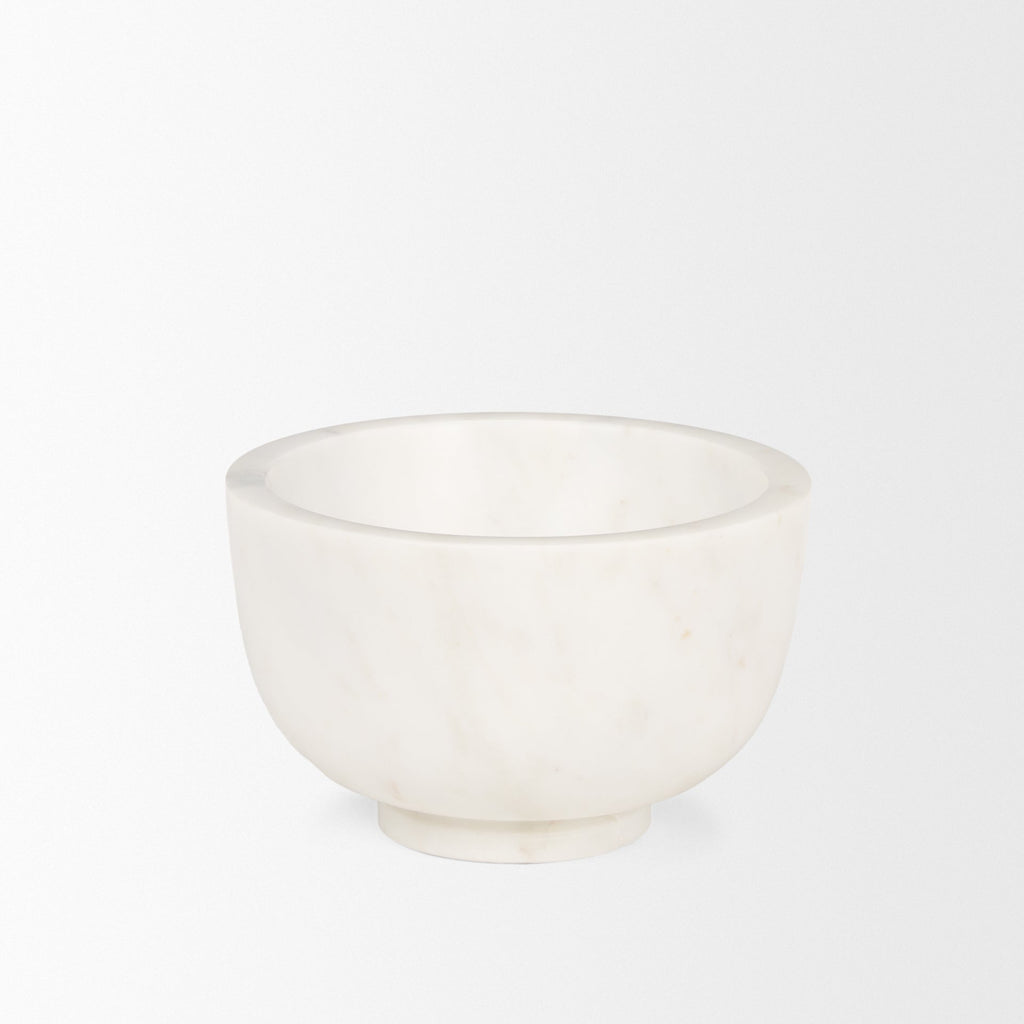 Mercana Katora 6.5" x 6.5" x 4" Marble Bowl