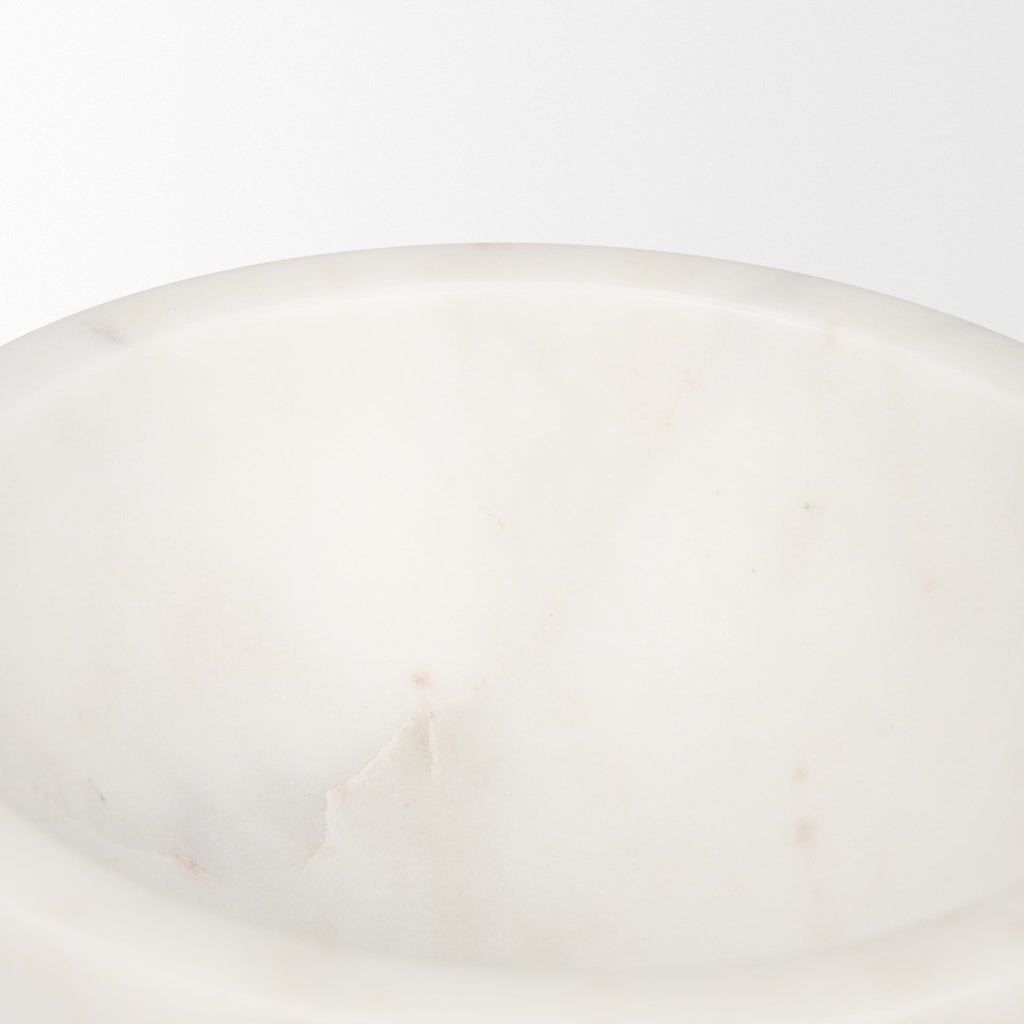 Mercana Katora 6.5" x 6.5" x 4" Marble Bowl