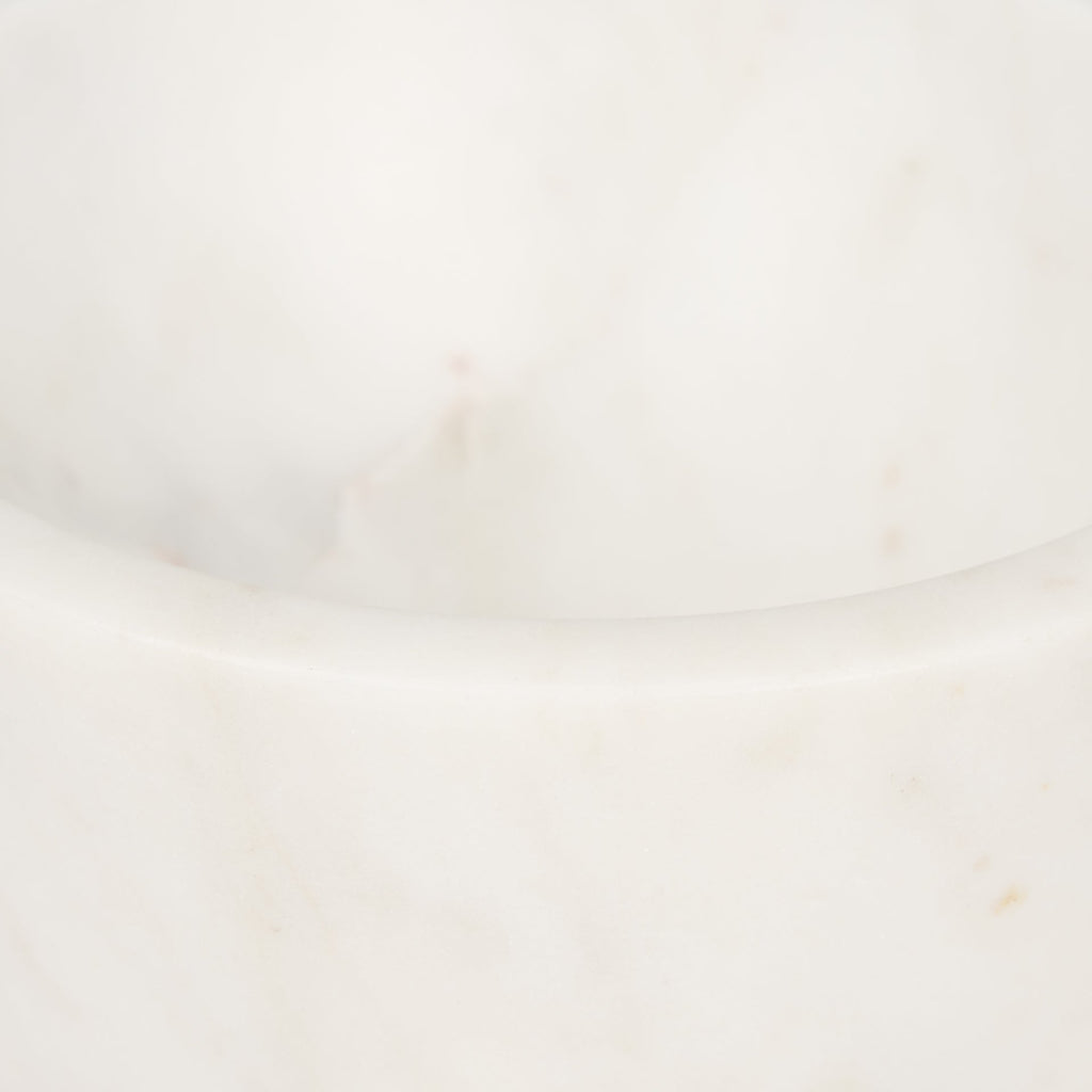 Mercana Katora 6.5" x 6.5" x 4" Marble Bowl