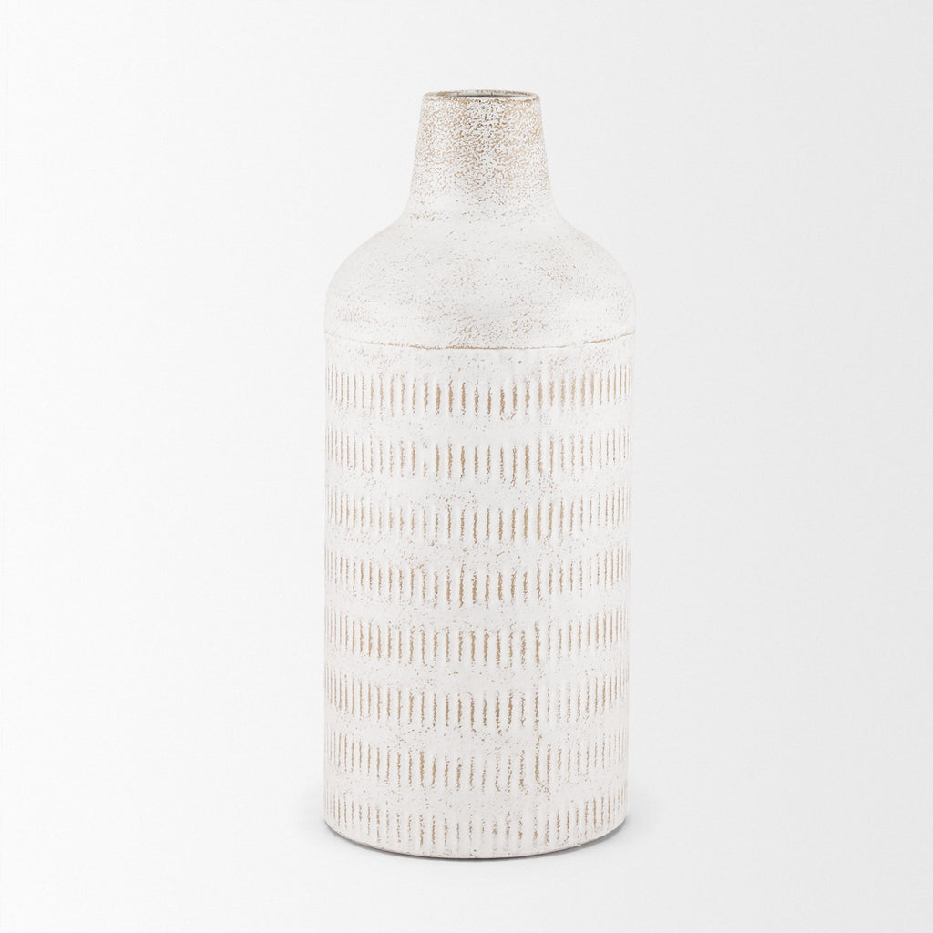 Mercana Tisha 5.9" x 5.9" x 14.2" Metal Vase