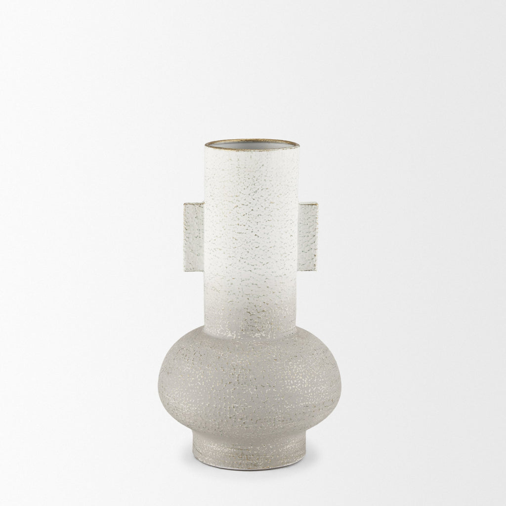 Mercana Torres 7.9" x 7.9" x 12.6" Metal Vase