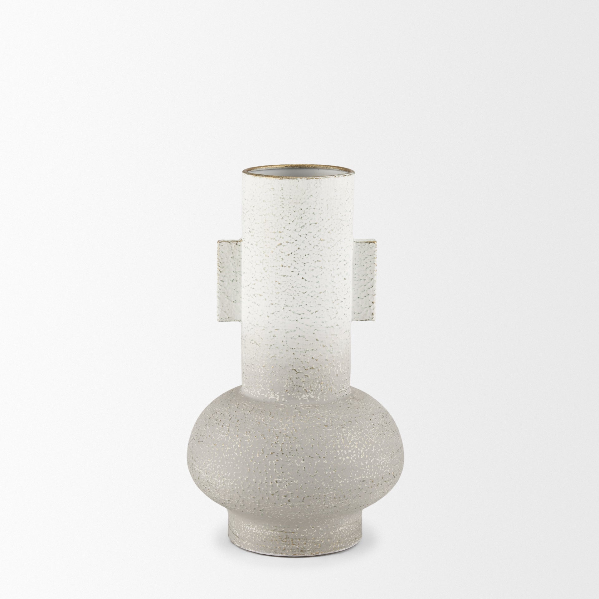 Mercana Torres 7.9" x 7.9" x 12.6" Metal Vase