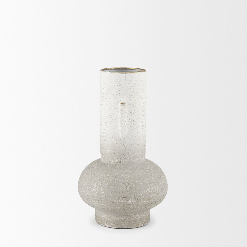 Mercana Torres 7.9" x 7.9" x 12.6" Metal Vase