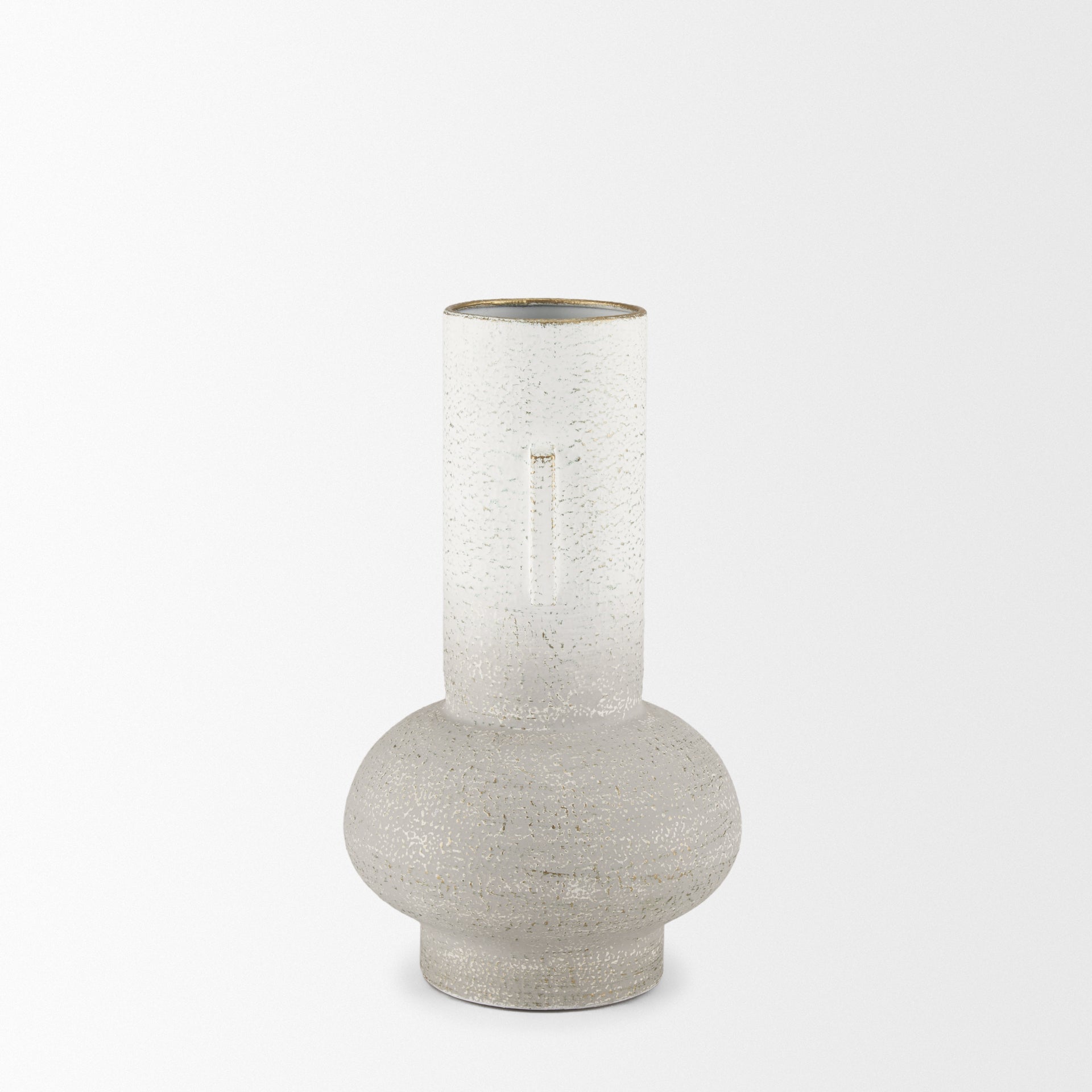 Mercana Torres 7.9" x 7.9" x 12.6" Metal Vase