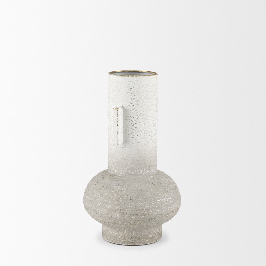 Mercana Torres 7.9" x 7.9" x 12.6" Metal Vase