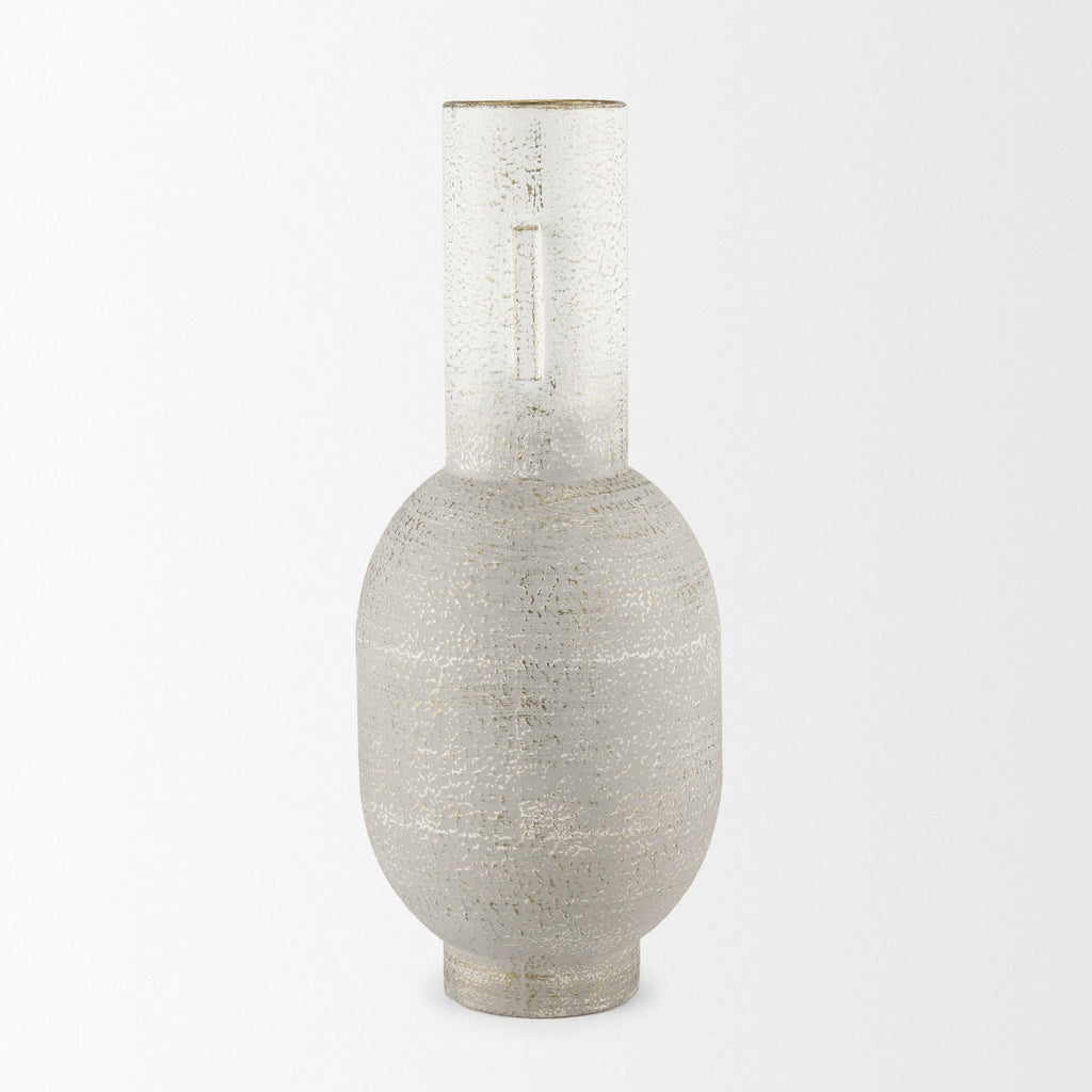 Mercana Torres 6.3" x 6.3" x 15.8" Metal Vase