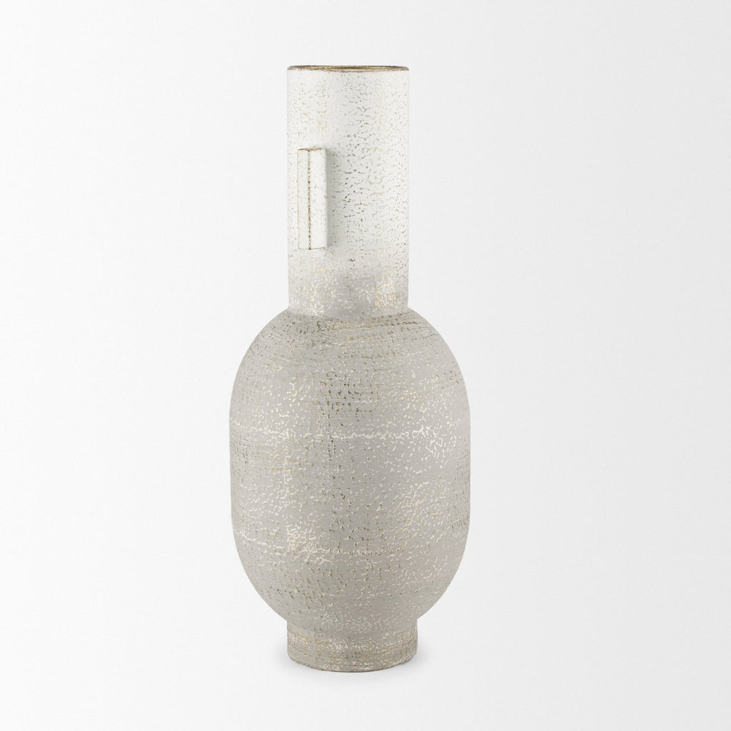 Mercana Torres 6.3" x 6.3" x 15.8" Metal Vase