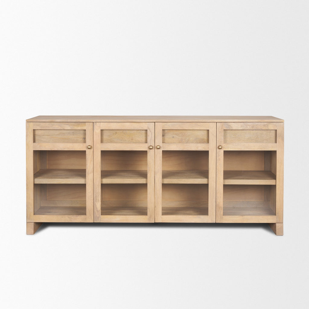 Mercana Suri 80" x 18" x 36" Solid Wood Sideboard
