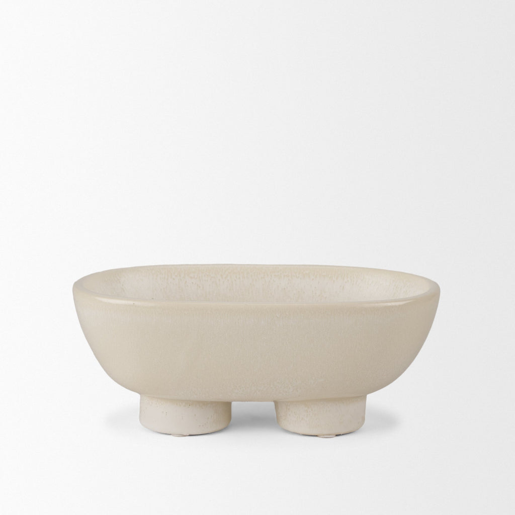 Mercana Tyren 12" x 7.7" x 4.9" Ceramic Bowl