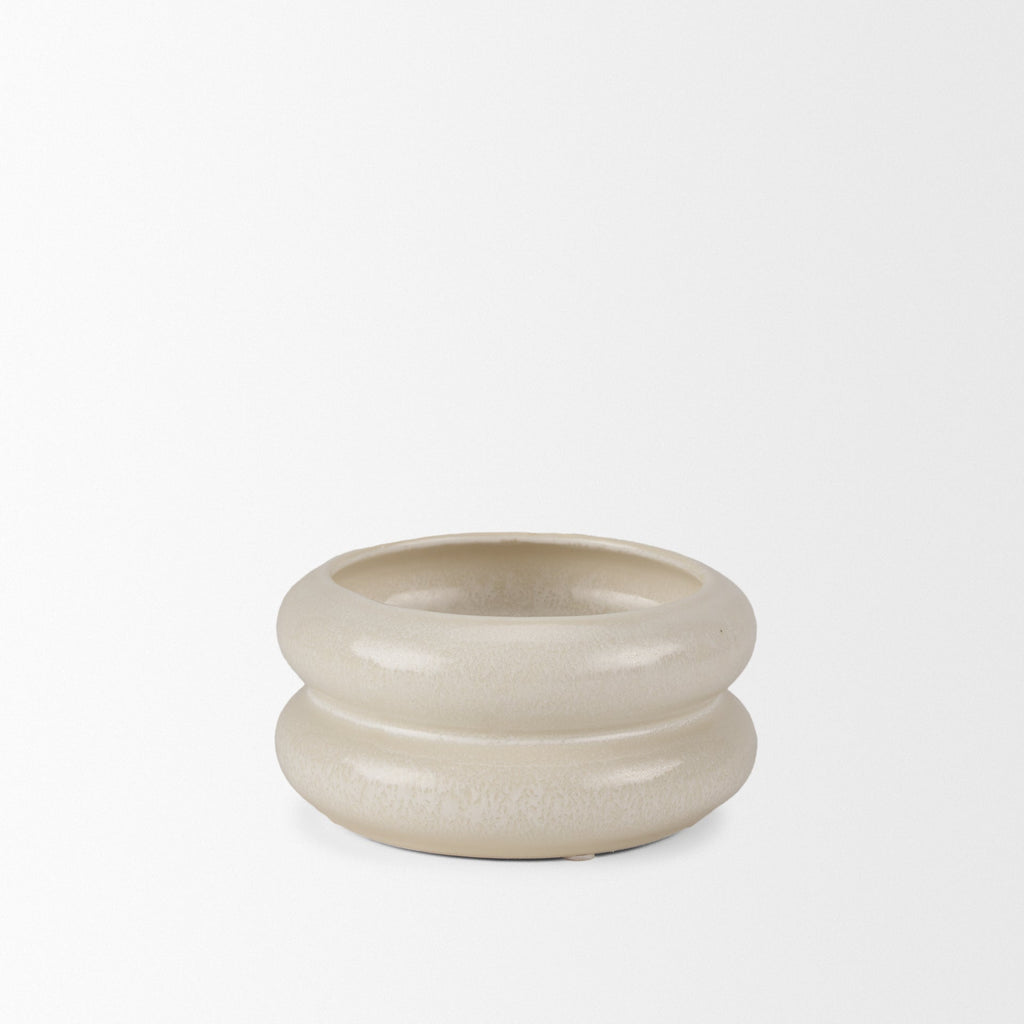Mercana Twyla 7.1" x 7.1" x 3.5" Ceramic Vase