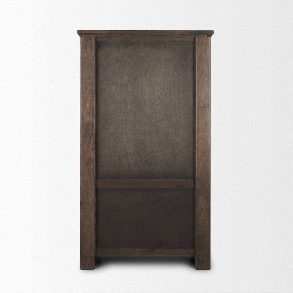 Mercana Wallen 40" x 20" x 70" Solid Wood Storage Cabinet