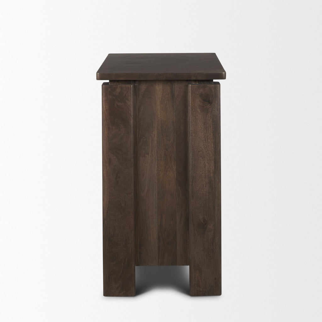 Mercana Wallen 36" x 18" x 31" Solid Wood Accent Cabinet