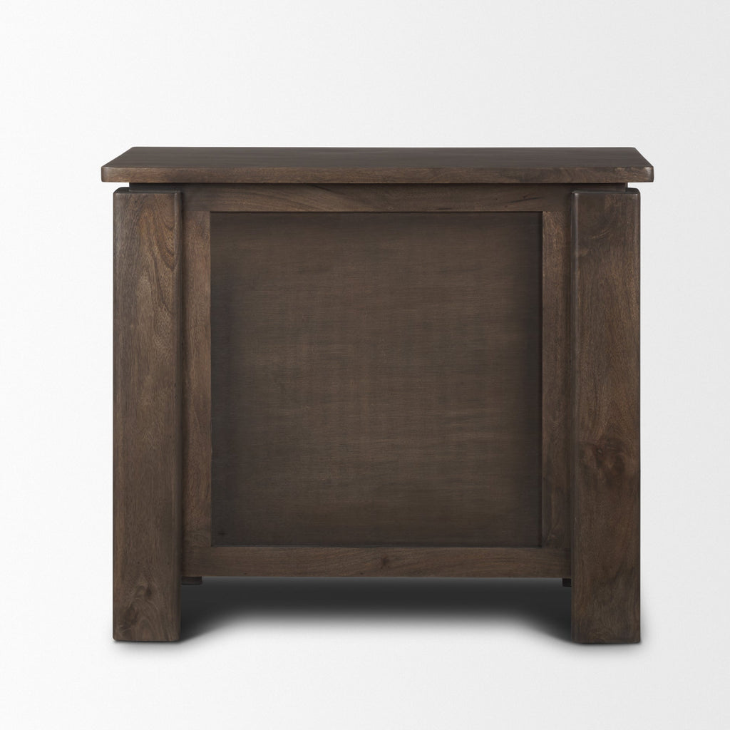 Mercana Wallen 36" x 18" x 31" Solid Wood Accent Cabinet