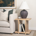 Mercana Nohr 22" x 18" x 22" Solid Wood Side Table