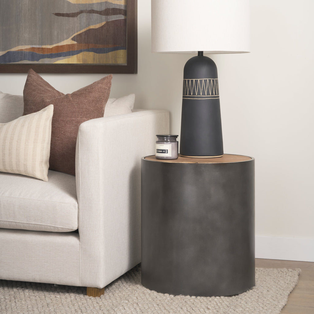 Mercana Eclipse 20" x 20" x 22.1" Solid Wood Side Table