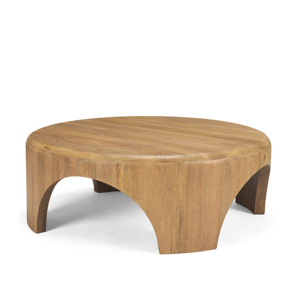 Mercana Shima 45" x 45" x 16" Solid Wood Coffee Table