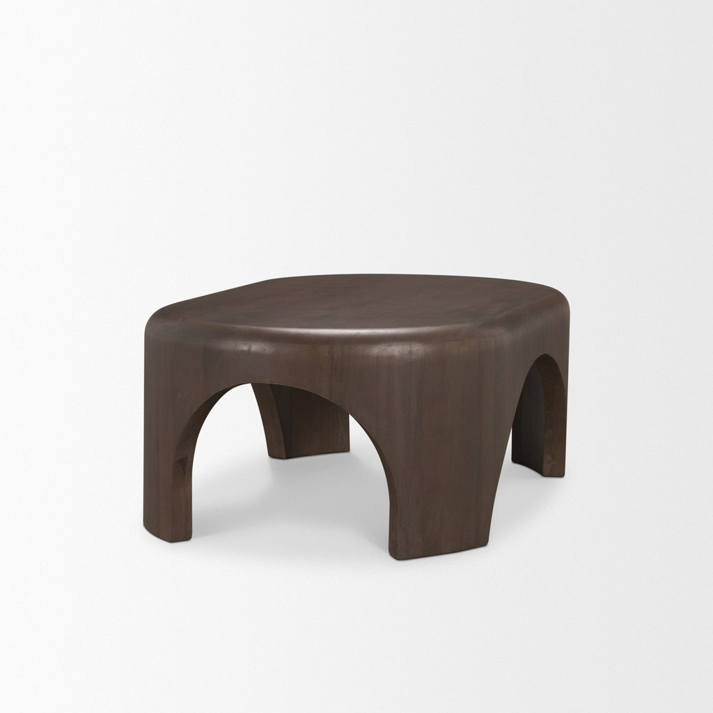 Mercana Shima 48" x 28" x 16" Solid Wood Coffee Table
