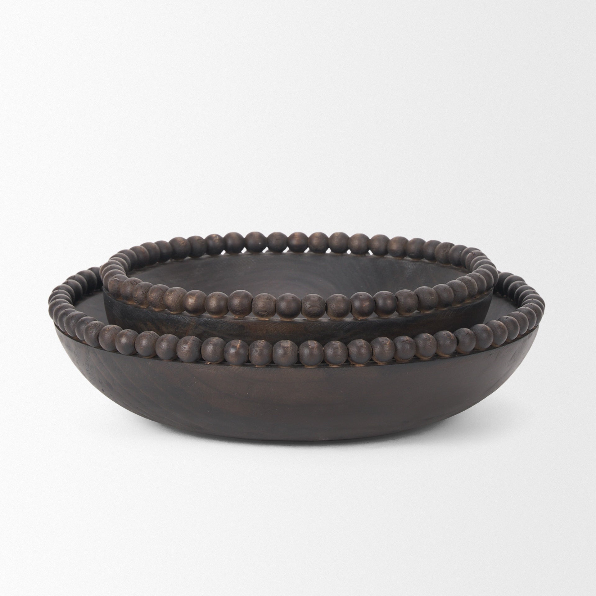 Mercana Wendell 12" x 3.3" x 12" Solid Wood Bowl