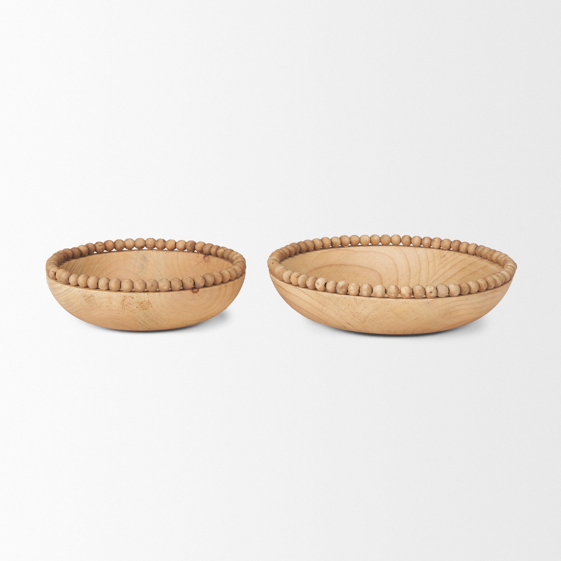 Mercana Wendell 12" x 3.3" x 12" Solid Wood Bowl