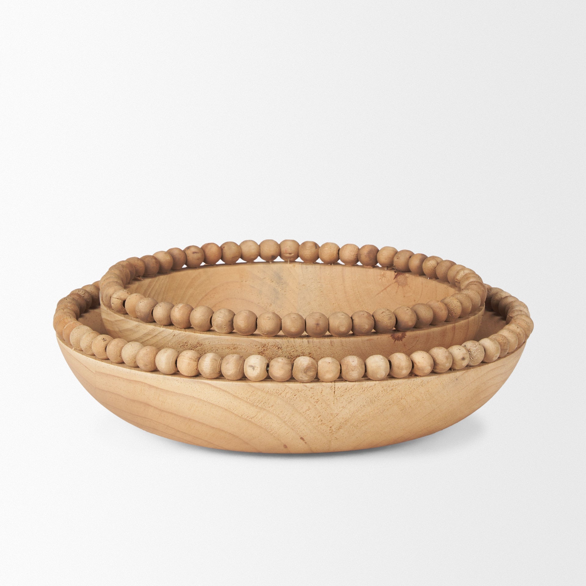 Mercana Wendell 12" x 3.3" x 12" Solid Wood Bowl