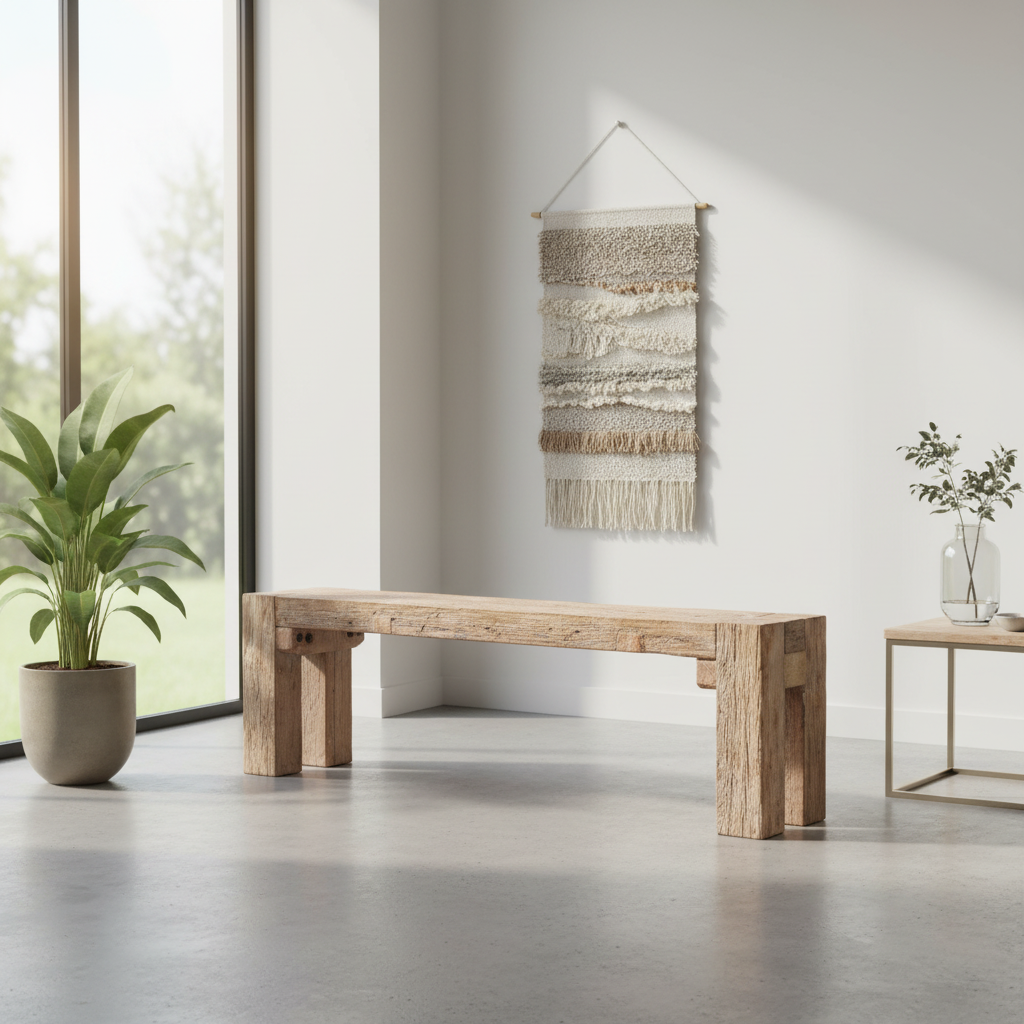 Mercana McArthur 70" x 14" x 18" Wood Bench