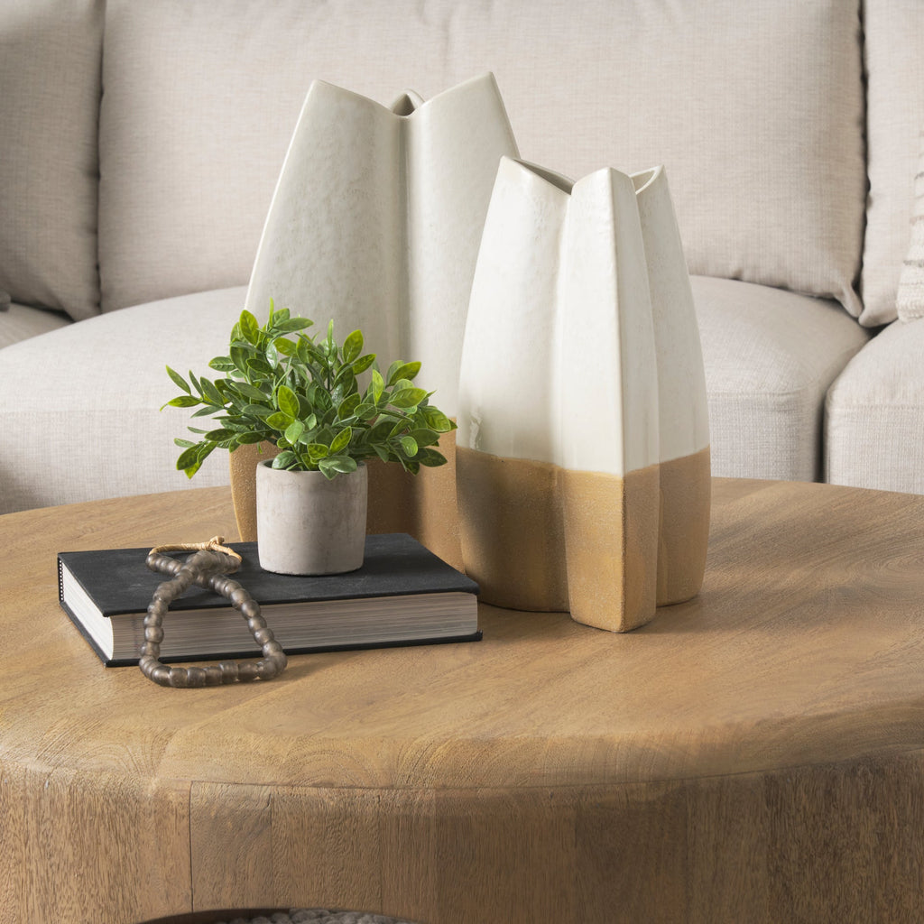 Mercana Vania 7.2" x 7.3" x 13.5" Ceramic Vase