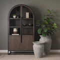 Mercana Sloan 42" x 18.5" x 80" Wood Display Cabinet