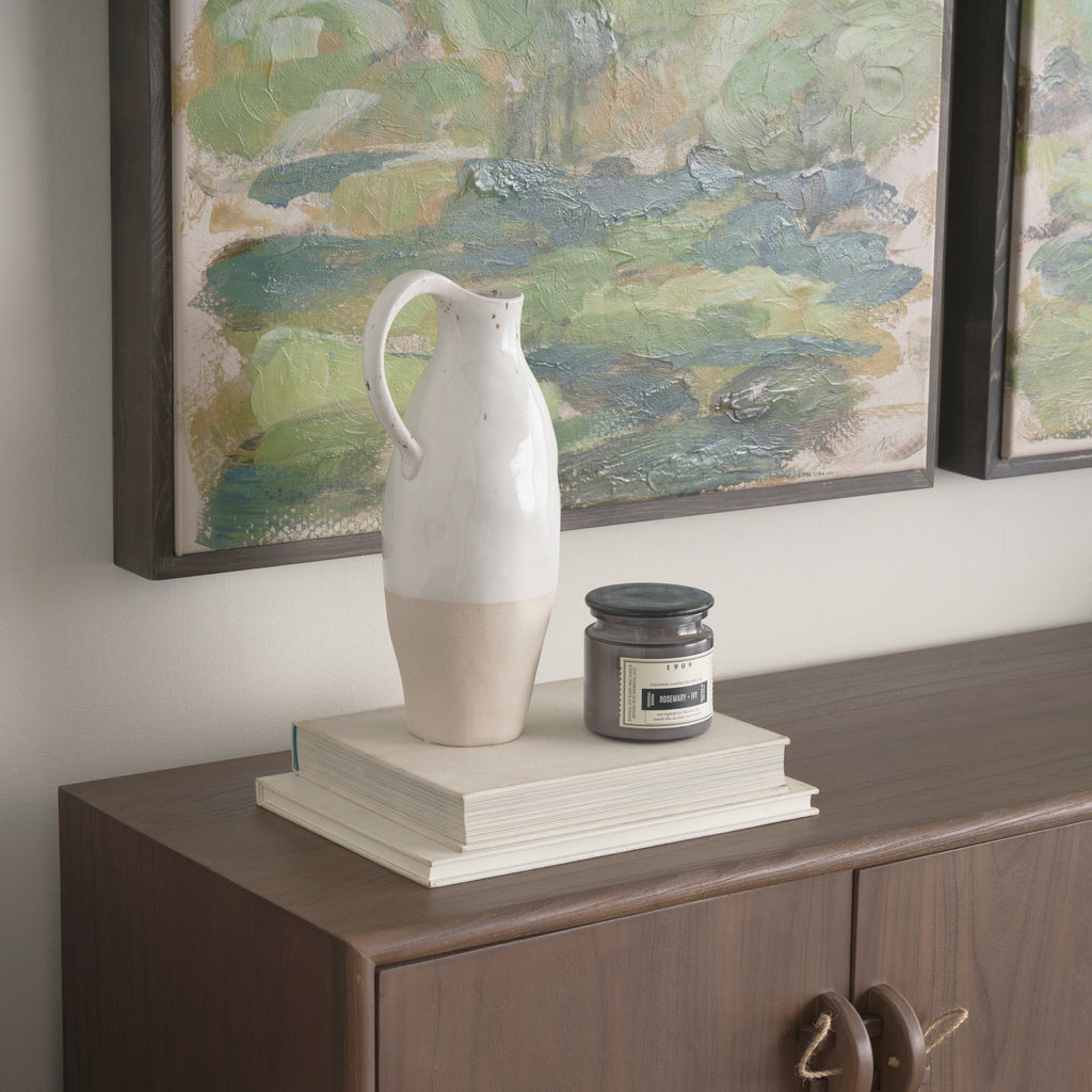 Mercana Valora 7.1" x 5.3" x 14.4" Ceramic Jug Vase