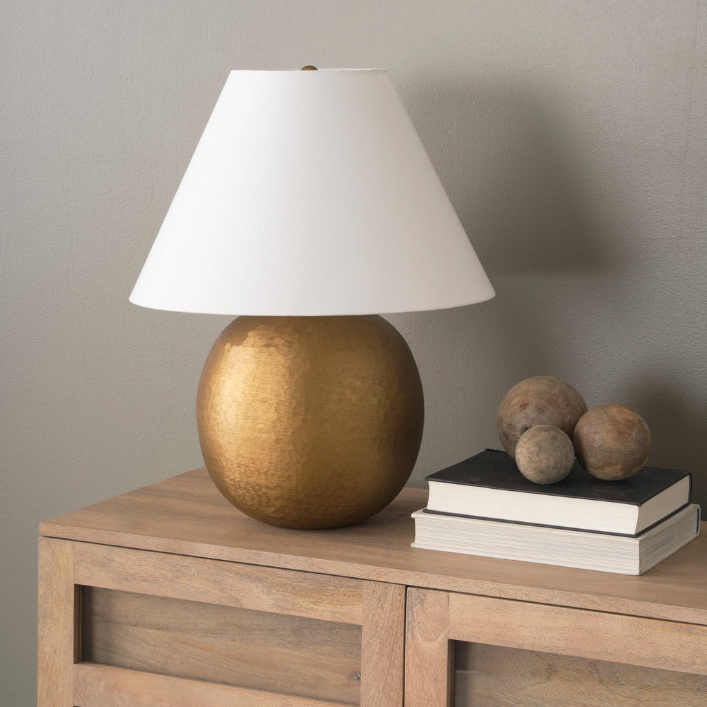Mercana Sadiyah 19.5" x 19.5" x 24" Metal Table Lamp