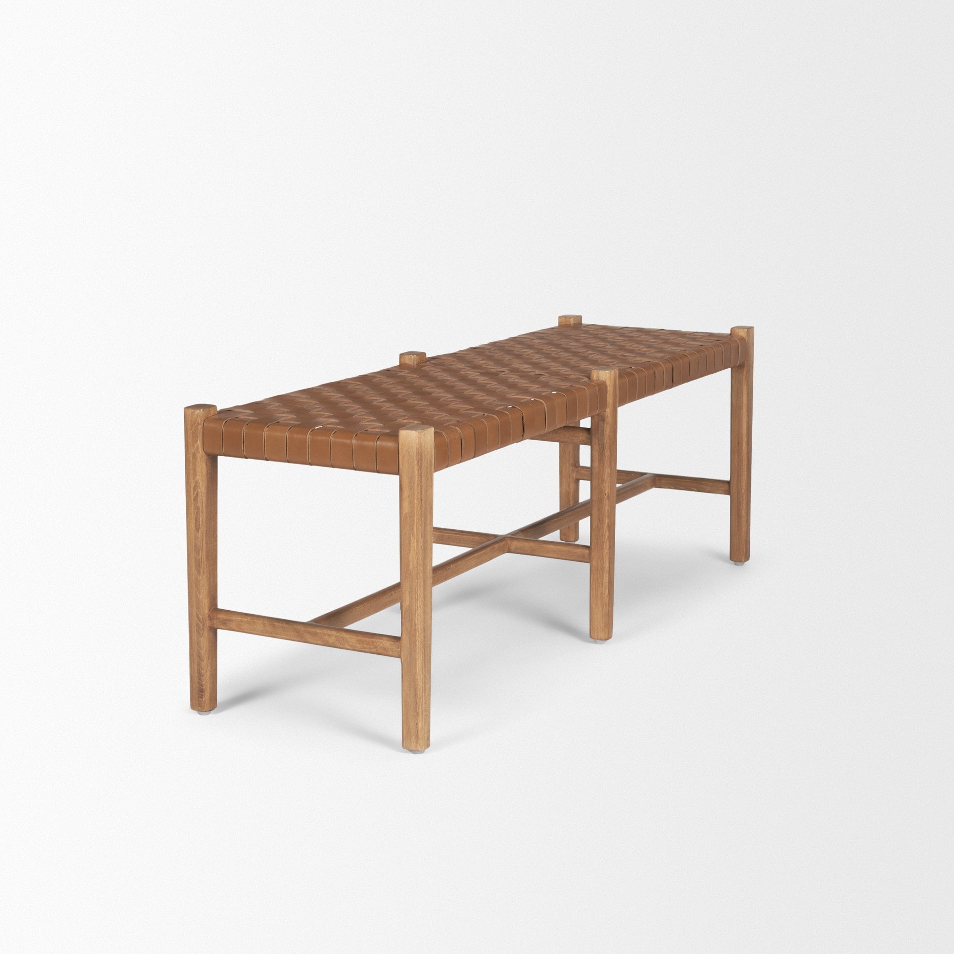 Mercana Shane 52" x 16.5" x 18.8" Solid Wood Bench