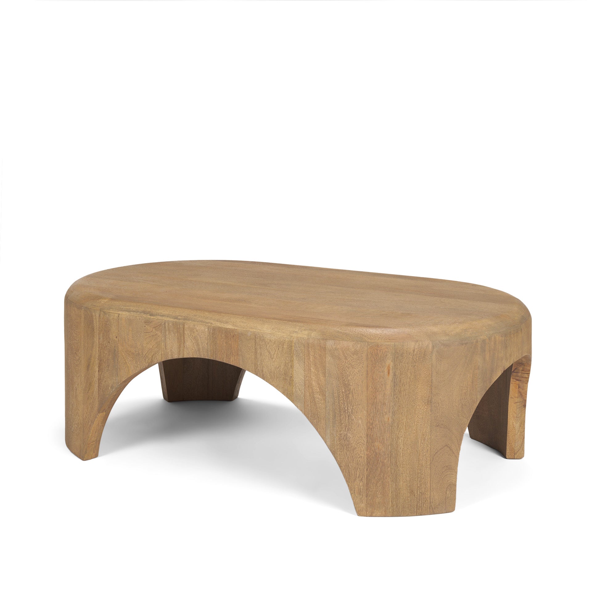 Mercana Shima 48" x 28" x 16" Solid Wood Coffee Table