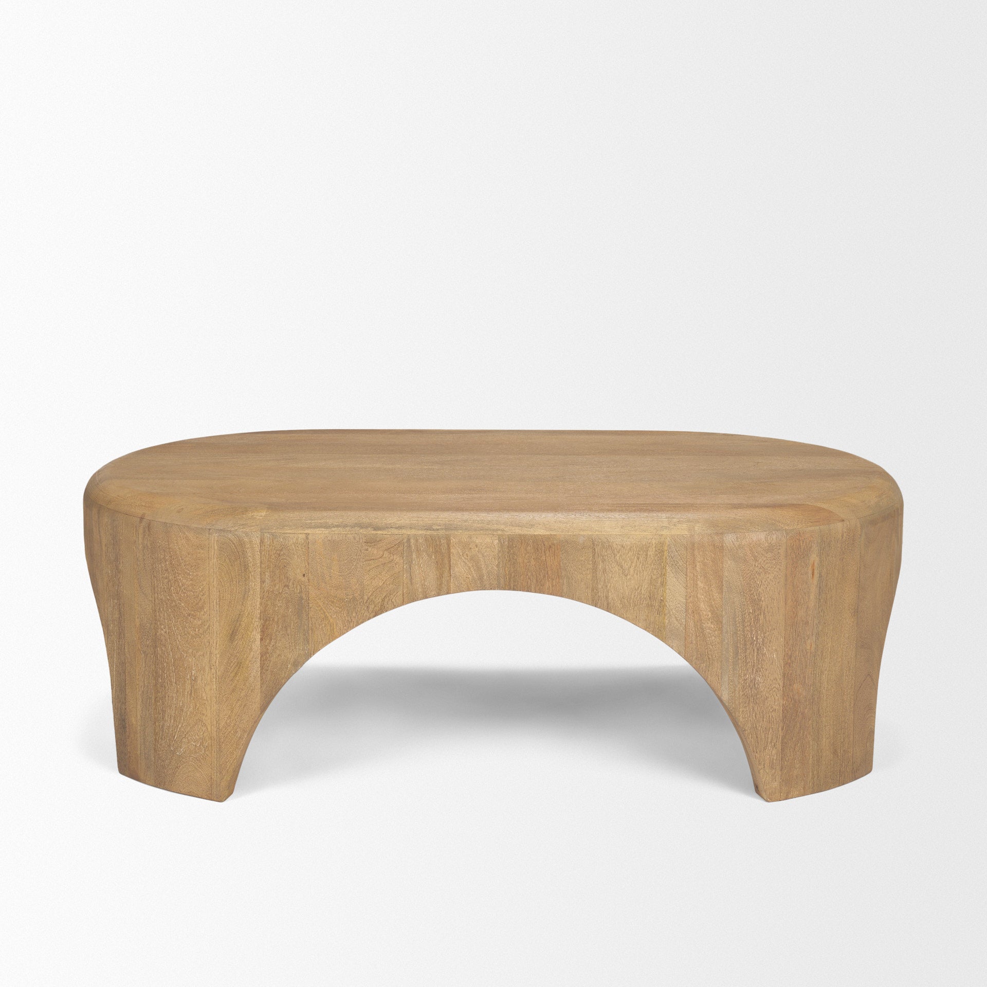 Mercana Shima 48" x 28" x 16" Solid Wood Coffee Table