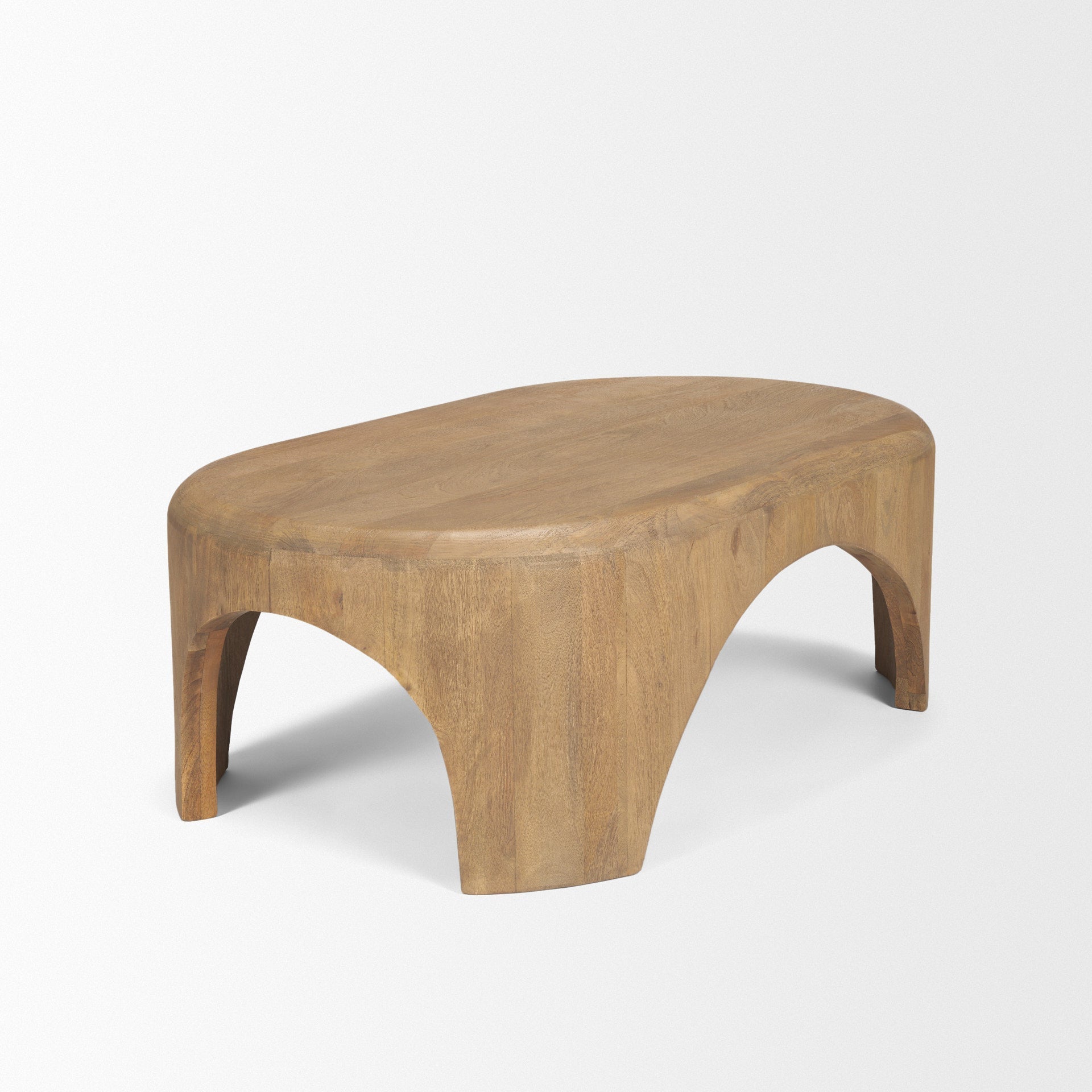 Mercana Shima 48" x 28" x 16" Solid Wood Coffee Table