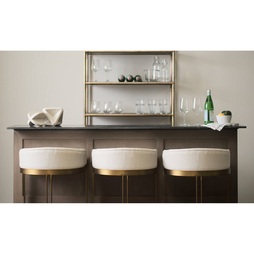 Mercana Hollyfield 20.5" x 19.7" x 28.7" Metal Stool