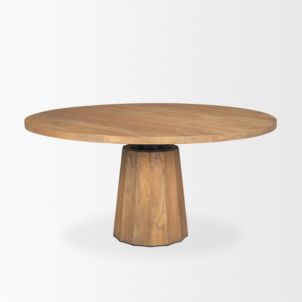 Mercana Swanson 60" x 60" x 30" Solid Wood Dining Table