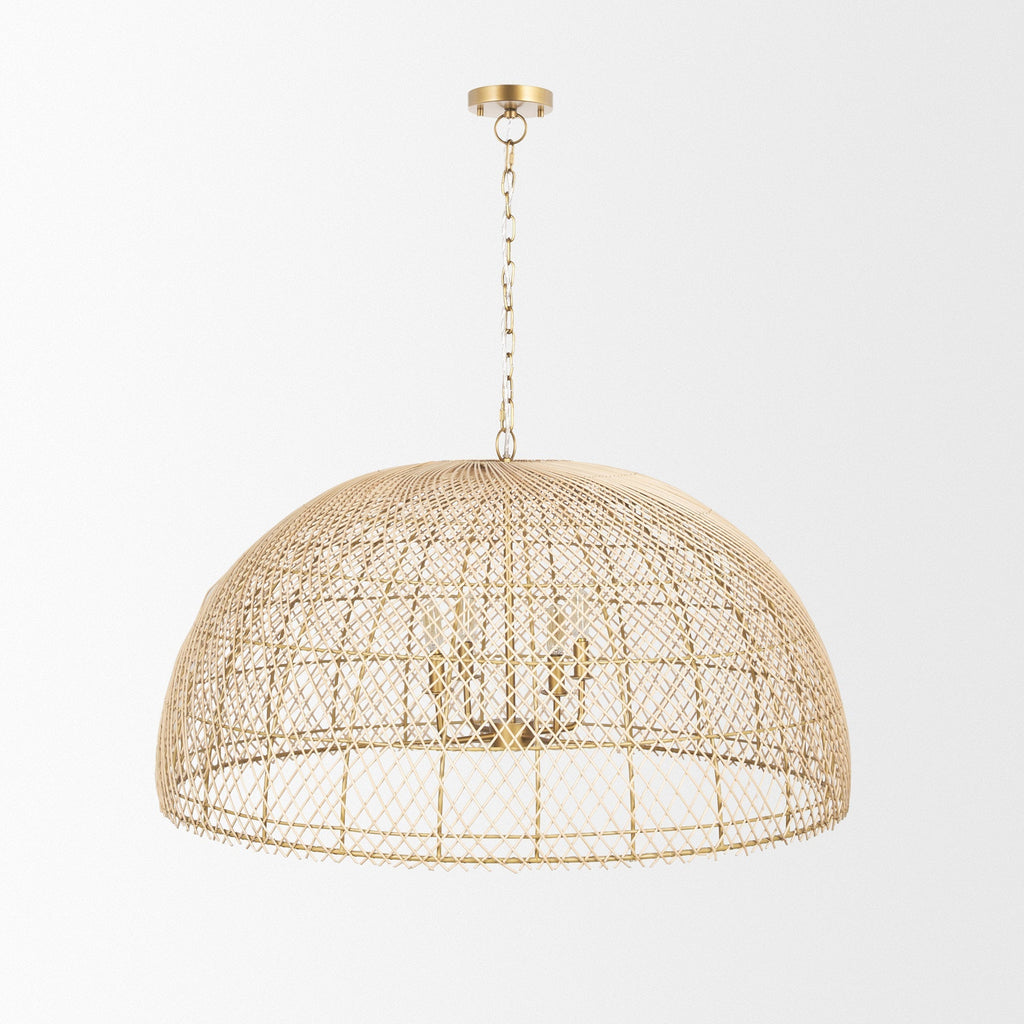 Mercana Thad 38" x 38" x 21" Metal Chandelier