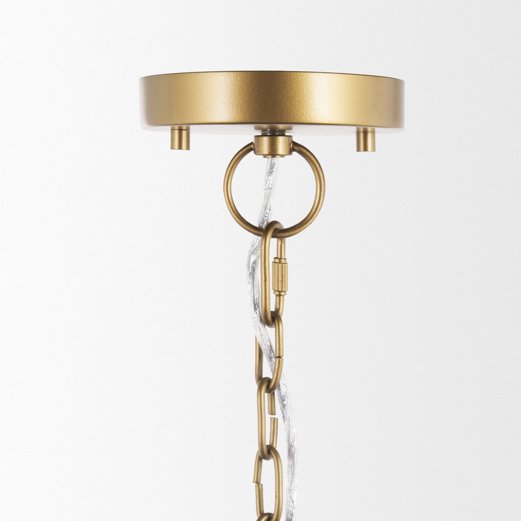Mercana Thad 38" x 38" x 21" Metal Chandelier