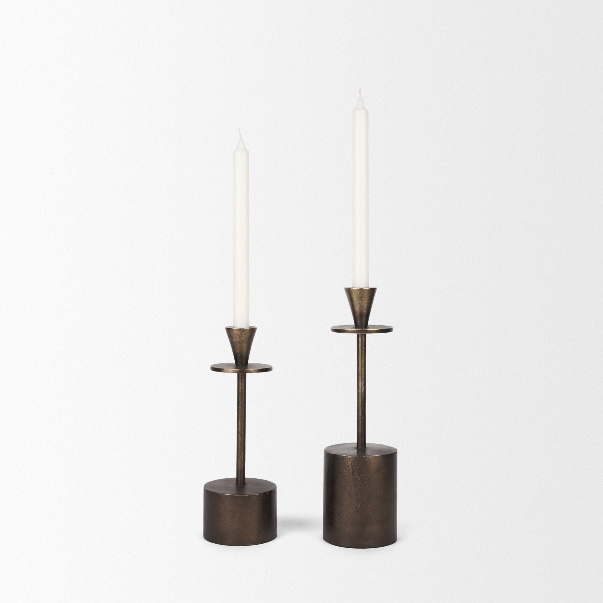 Mercana Petria 3.8" x 3.8" x 13" Metal Candle Holder