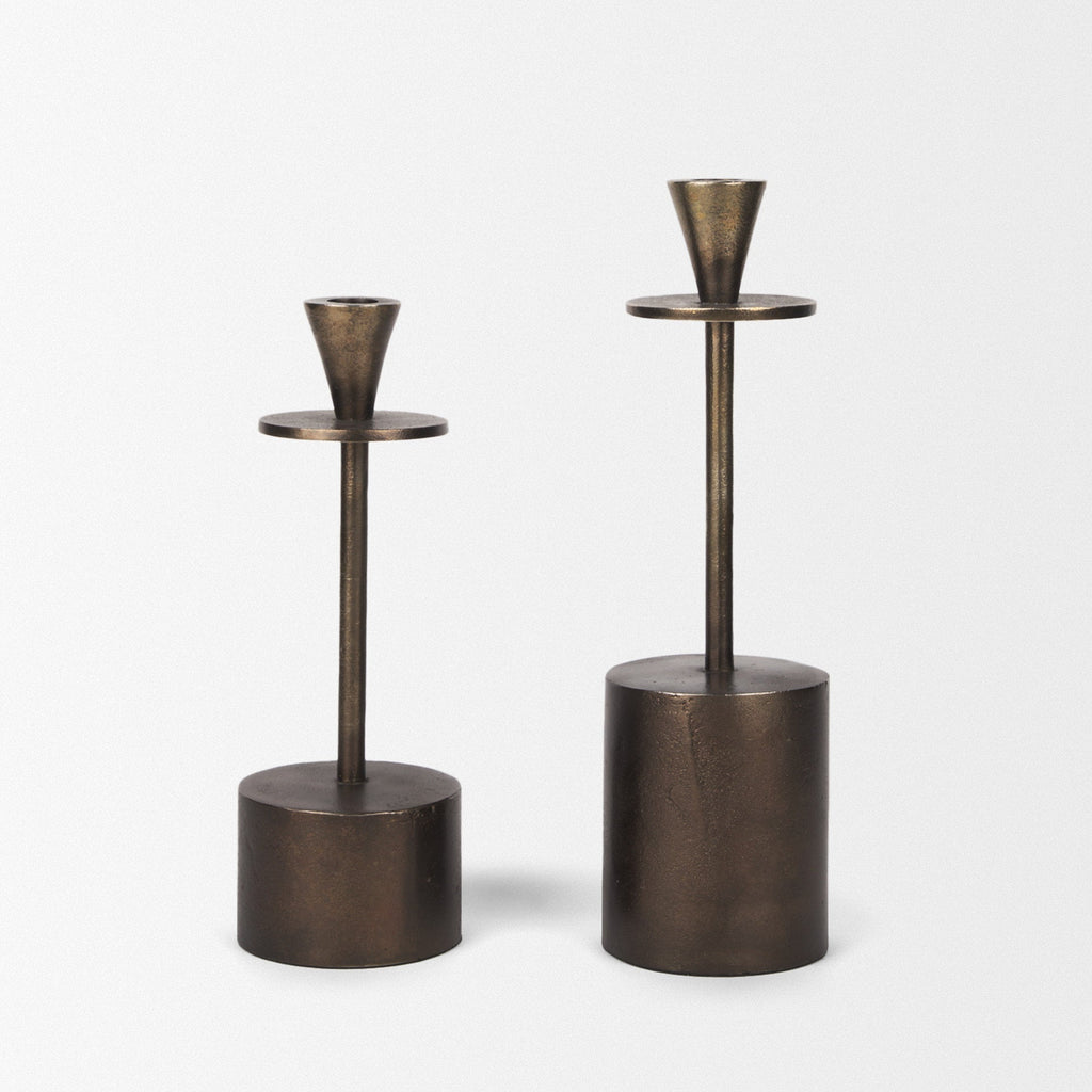 Mercana Petria 3.8" x 3.8" x 13" Metal Candle Holder