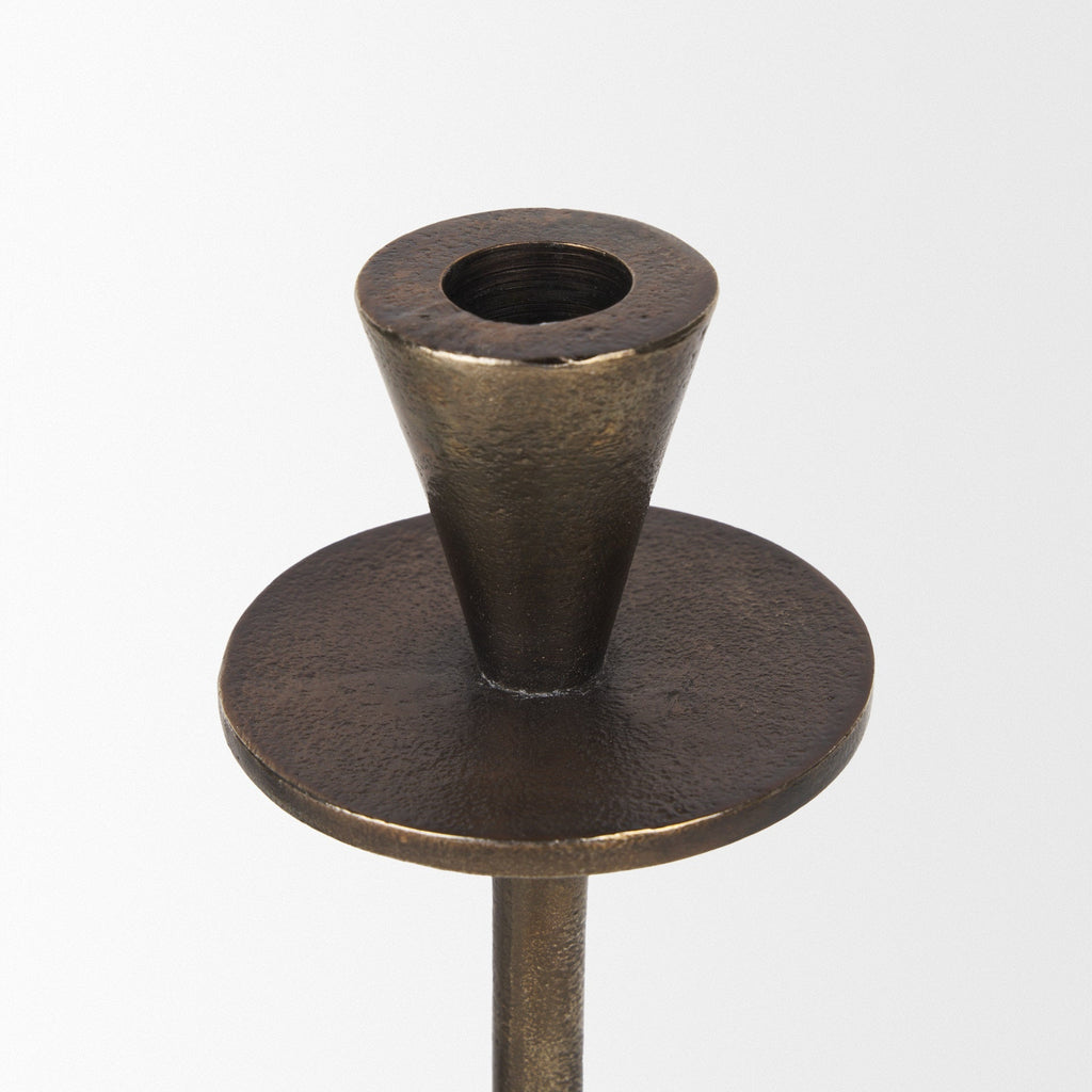 Mercana Petria 3.8" x 3.8" x 13" Metal Candle Holder
