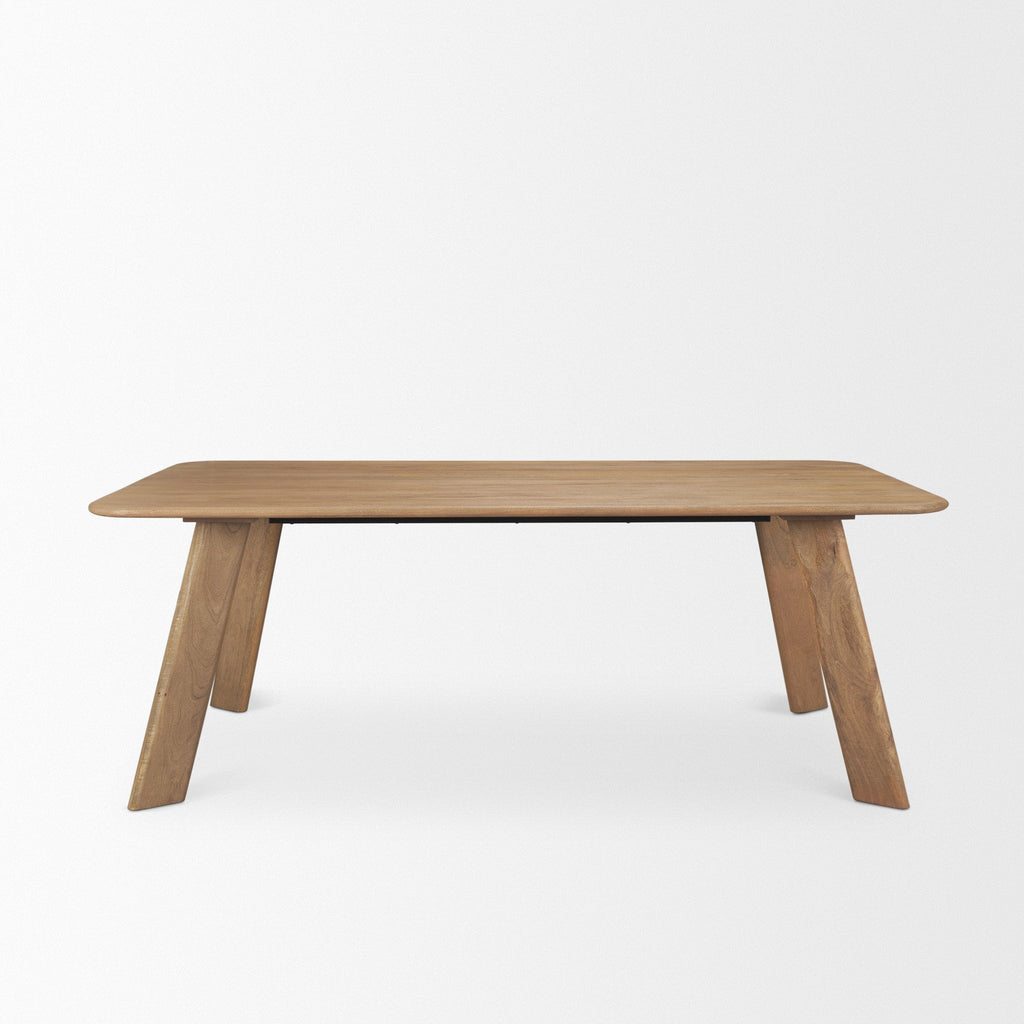 Mercana Welborn 84" x 42" x 30" Solid Wood Dining Table