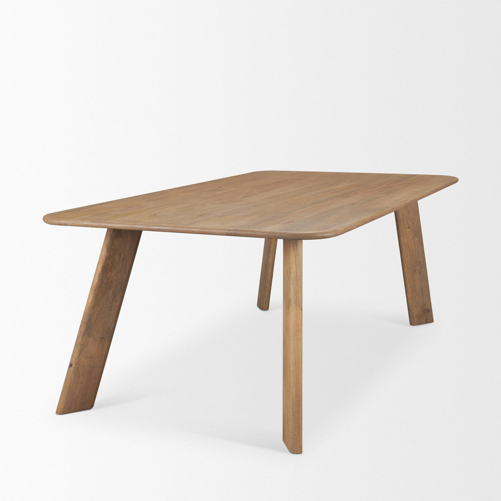 Mercana Welborn 84" x 42" x 30" Solid Wood Dining Table
