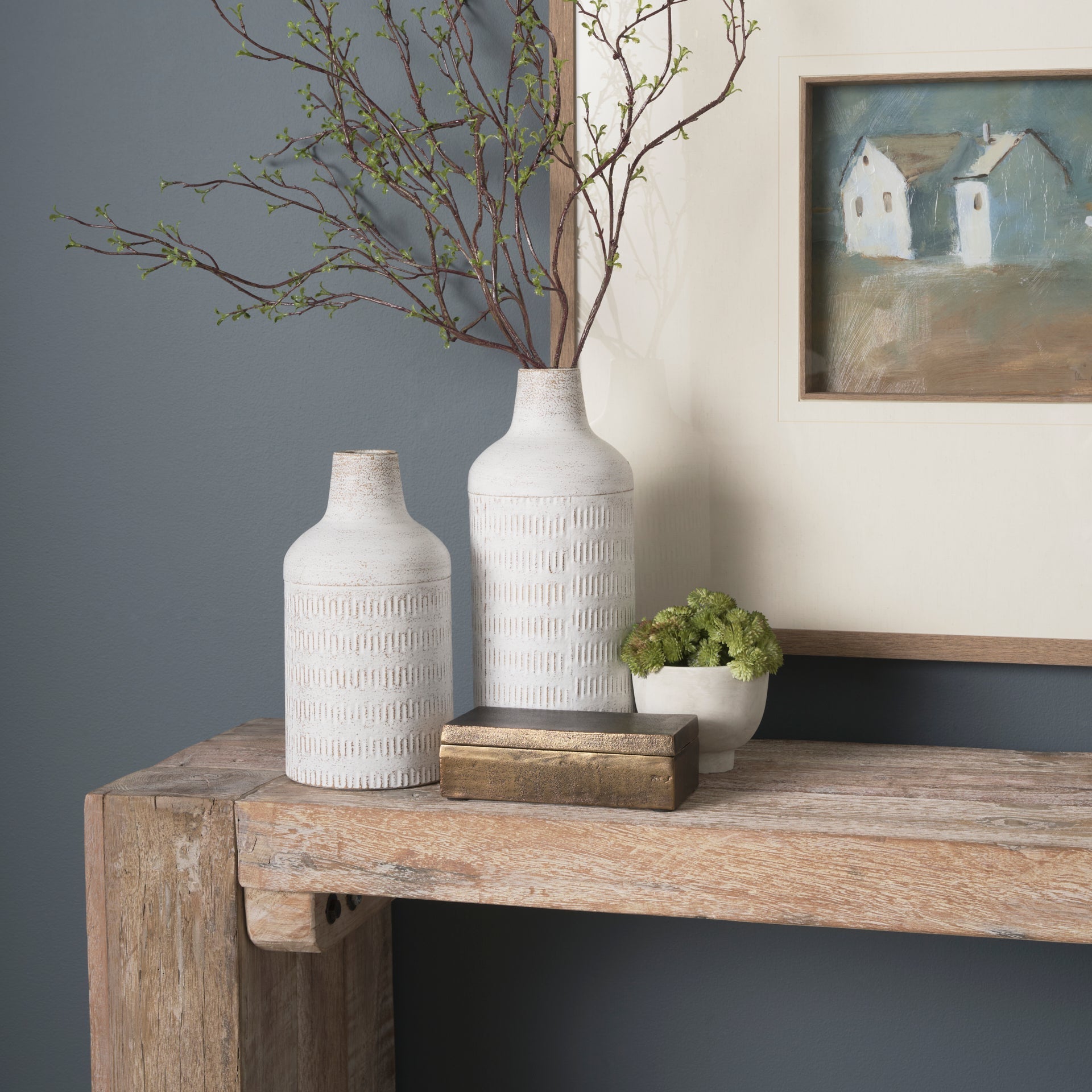Mercana McArthur 55" x 16" x 30" Wood Console Table