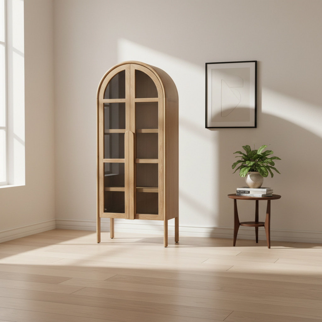 Mercana Callum 31" x 17.7" x 79" Display Cabinet